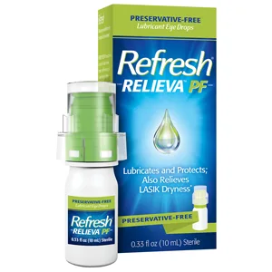 Refresh Relieva Preservative-Free Lubricant Eye Drops, 0.33 Fl Oz (Pack of 1) - Refresh Relieva Preservative Free Lubricant Eye Drops