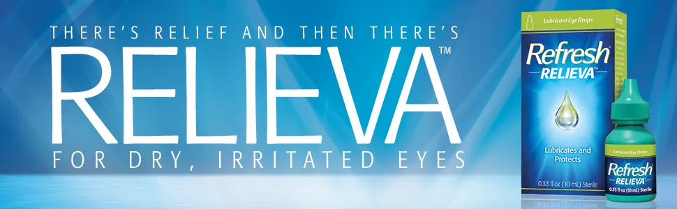 Refresh Relieva Lubricant Eye Drops, 0.33 Fl Oz Sterile, Packaging may Vary - There