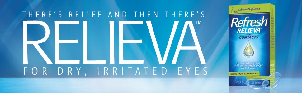 Refresh Relieva for Contacts Lubricant Eye Drops, 0.27 Fl Oz Sterile - There