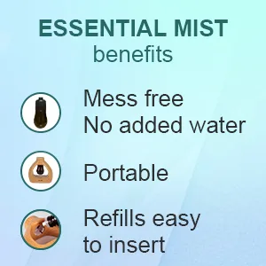 HAPPTWS Waterless Essentil Oil Diffuser Set - Cordless Diffuser 3 Timer Settings Battery Operated for Bedroom Yoga Studio Bathroom Pet Room Yellow - product information 2