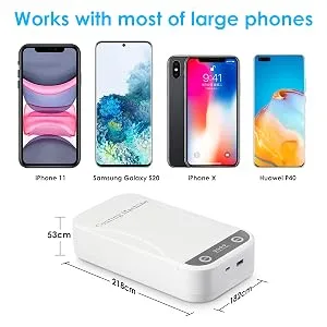 MECO Cell Phone Box with Aromatherapy Function for Large Phone Earphones Watch Jewelry Keys Small Toys and Eyeglasses - size