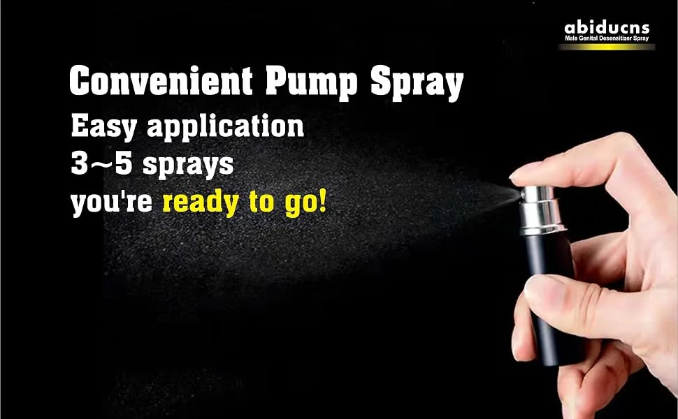 Delay Spray for Men Effectively Extends Men's Time and Enhances Comfort 0.16 fl oz 50 Pumps - Delay Spray