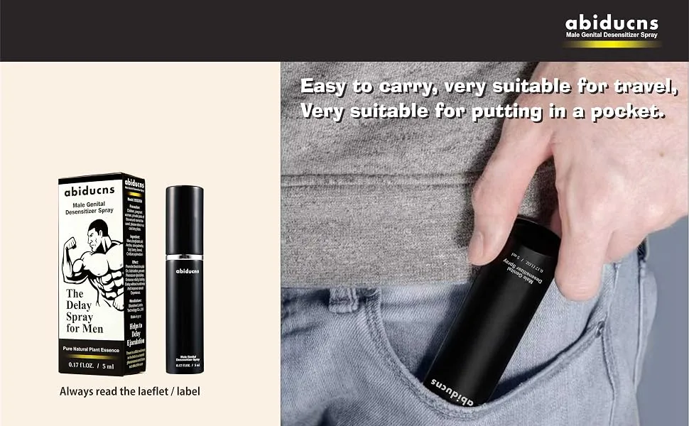 Delay Spray for Men Effectively Extends Men's Time and Enhances Comfort 0.16 fl oz 50 Pumps - Delay Spray for Men