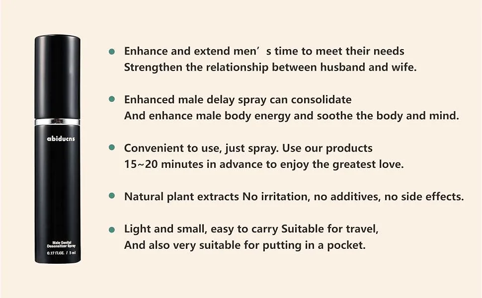 Delay Spray for Men Effectively Extends Men's Time and Enhances Comfort 0.16 fl oz 50 Pumps - Delay Spray for Men , Effectively Extends Men&amp;#39;s Time and Enhances Comfort