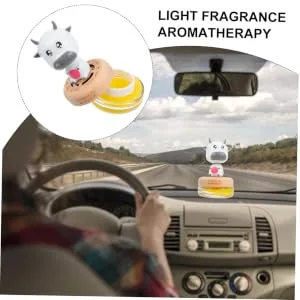 Healifty 1pc Car Aromatherapy Ornaments Car Aromatherapy Decor Home Solid Balm Home Perfume Balm Decor Car Solid Balm Light Fragrance Aromatherapy Car Perfume Holder Desktop Decor Car Balm - product information 2