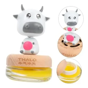 Healifty 1pc Car Aromatherapy Ornaments Car Aromatherapy Decor Home Solid Balm Home Perfume Balm Decor Car Solid Balm Light Fragrance Aromatherapy Car Perfume Holder Desktop Decor Car Balm - product information 5