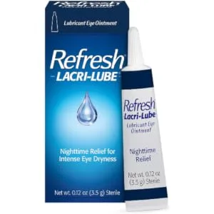 Refresh Lacri-Lube Lubricant Eye Ointment, Nighttime Relief, 0.12 Oz Sterile - Lacri Lube