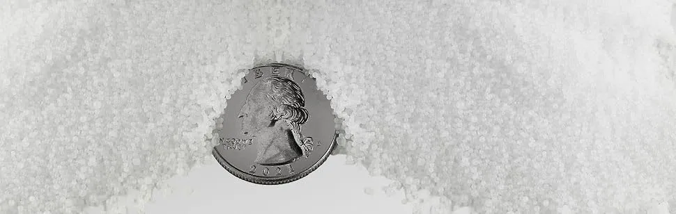 MaxTite Caustic Soda Beads 99% Pure (16) - caustic soda pearls closeup shot