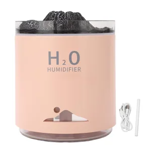 Essential Oil Diffuser Large acity Colorful Volcano Appearance Night Light Aromatherapy Oil Humidity Diffuser (Pink) - product information 2