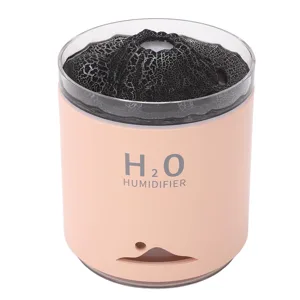 Essential Oil Diffuser Large acity Colorful Volcano Appearance Night Light Aromatherapy Oil Humidity Diffuser (Pink) - product information 6