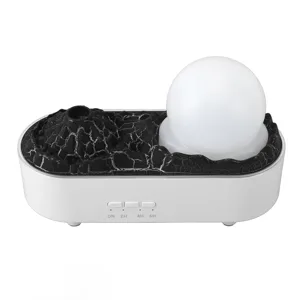 Aromatherapy Diffuser Volcano Aromatherapy Essential Oil Diffuser 200ML Humidifier Night Light 2 Mist Mosdes 3 Light Colors 2H 4H 6H Timer for Home White - 3113240151511-2