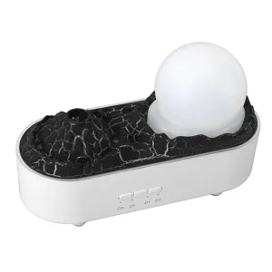 Aromatherapy Diffuser Volcano Aromatherapy Essential Oil Diffuser 200ML Humidifier Night Light 2 Mist Mosdes 3 Light Colors 2H 4H 6H Timer for Home White - product information 3