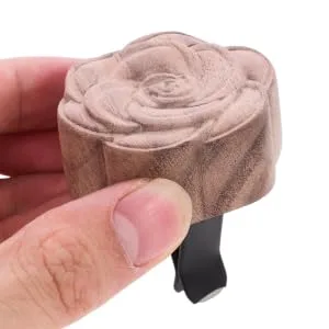 VOSAREA Aromatherapy Woodware Car Diffuser Perfume Diffuser Home Essential Oil Diffuser Aroma Diffuse Wood Car Wood Diffuser Perfume Diffuse Wood Magnet Office Household Wooden Decoration As Shown 4.40X4.40X1.80CM - product information 6