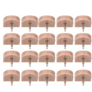 10 Pairs High Heel Tips Replacement Shoes Heel Dowel Shoe Repair Accessories (613 beige 19 * 20.5) - 1216190016024-3