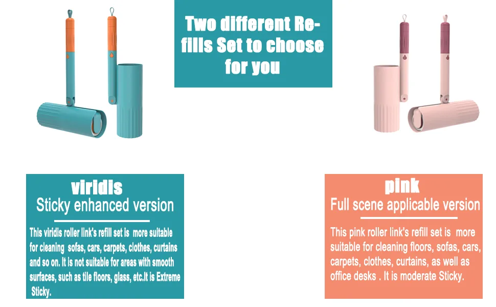 Extendable Long Lint Roller with Dust-Proof Cover Includes 3 Refills 180 Sheets for Furniture Clothes Floor Carpet Curtains (Pink:Full Scene Applicable Version) - product information 6