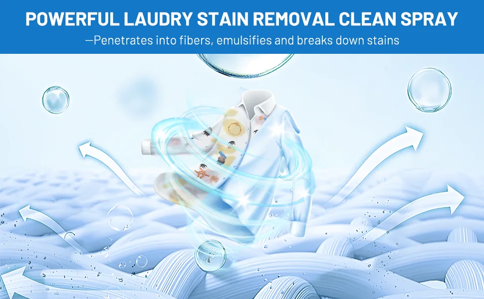 Sowhatahow Stain Remover Non-ionic Laundry Stain Removal Emulsifier All-in-One Powerful Stain Remover Clothes Dry-Clean Spray Active Enzyme Laundry Stain Remover for Clothes - All-in-One Powerful Stain Remover Clothes Dry-Clean Spray