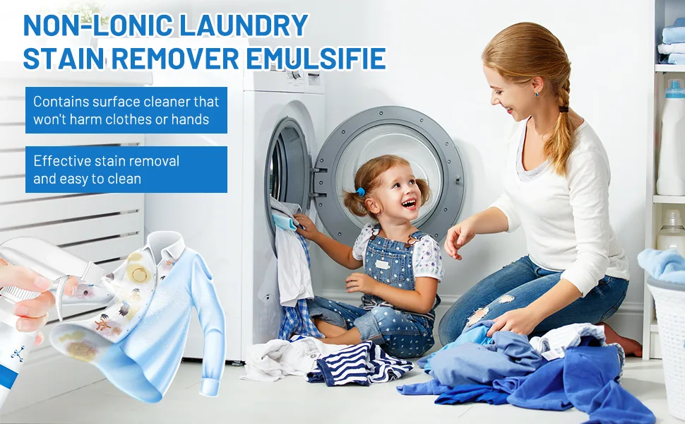Sowhatahow Stain Remover Non-ionic Laundry Stain Removal Emulsifier All-in-One Powerful Stain Remover Clothes Dry-Clean Spray Active Enzyme Laundry Stain Remover for Clothes - All-in-One Powerful Stain Remover Clothes Dry-Clean Spray