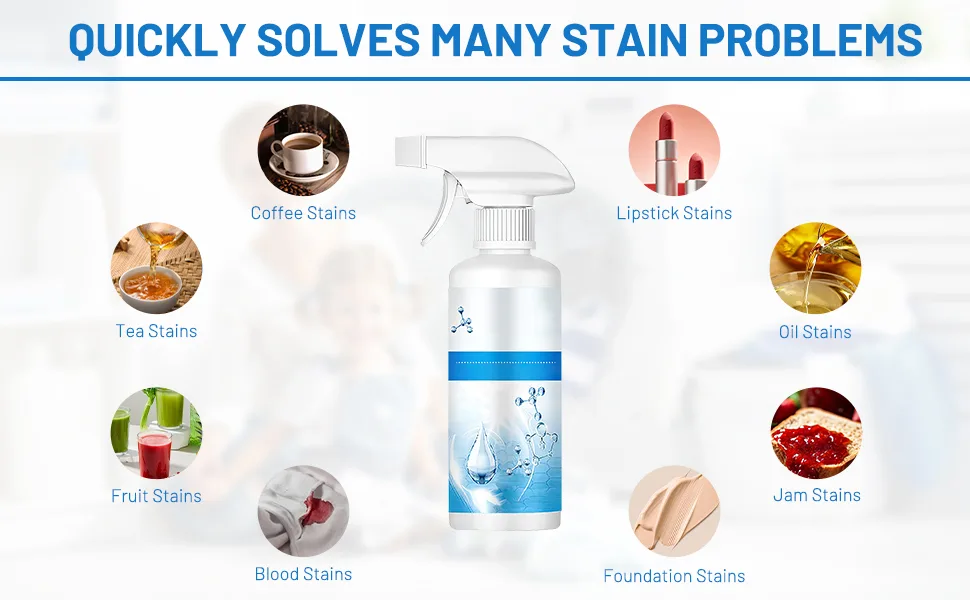 Sowhatahow Stain Remover Non-ionic Laundry Stain Removal Emulsifier All-in-One Powerful Stain Remover Clothes Dry-Clean Spray Active Enzyme Laundry Stain Remover for Clothes - All-in-One Powerful Stain Remover Clothes Dry-Clean Spray