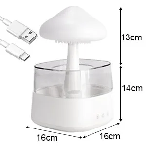 Cloud Humidifier 7 Colors Night Light Aromatherapy Essential Oil Diffuser Cloud And Rain Desktop Diffuser to Help Sleep Perfect for Bedroom Home and Office - product information 6