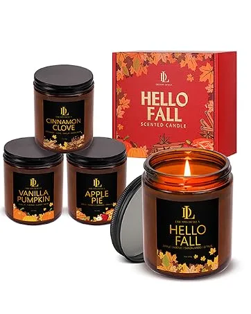 Fresh Orange Scented Candles for Home Candles Gift for Women Men Aromatherapy Candles for Home Scented Soy Candles White Jar - soy fall candle