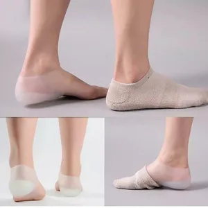 Silicone Heel Pad White Invisibility Flexible Enough Increase Height Keep Comfortable Cool Silicone Heel Cups - 3117220005711-2