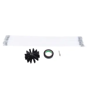 Dryer Vent Cleaner Kit 20ft Kit Flexible Lint Brush with Drill Attachment Fast Cleaning Synthetic Brush Head - product information 2