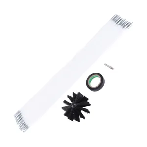 Dryer Vent Cleaner Kit 20ft Kit Flexible Lint Brush with Drill Attachment Fast Cleaning Synthetic Brush Head - product information 3