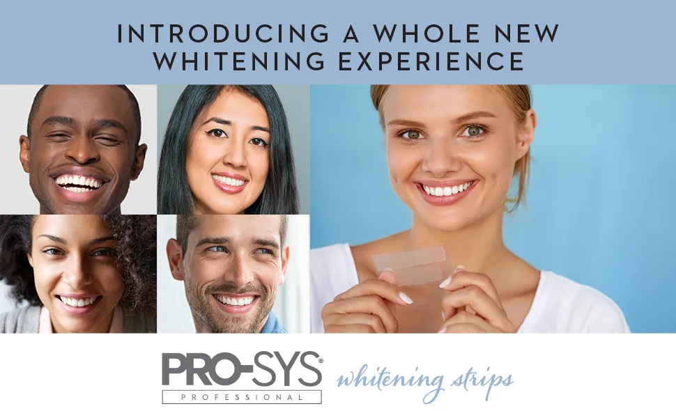 PRO-SYS Whitening Strips Kit Sensitive Teeth Whitening Tray Stain Remover Teeth Whitener 28 Strips - PRO-SYS Whitestrips