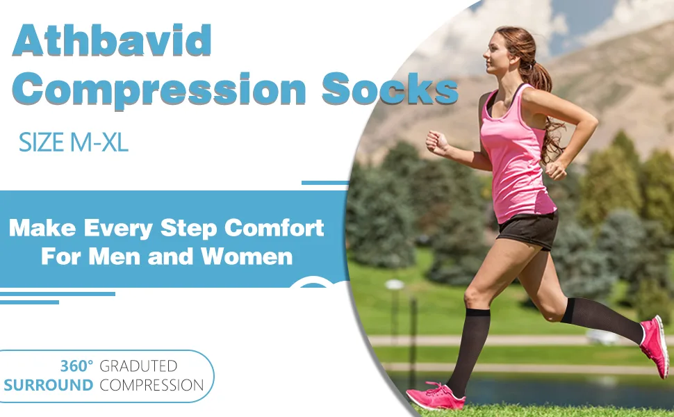 Athbavib Knee-High Sheer Compression Socks for Women 15-20 mmHg Closed Toe Compression Socks for Swelling Soreness Black1 Large - sheer keen high compression socks