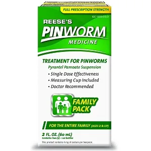 Reeses Pinworm Medicine Liquid for Entire Family, Full Prescription Strength, 2 Oz - product information 2