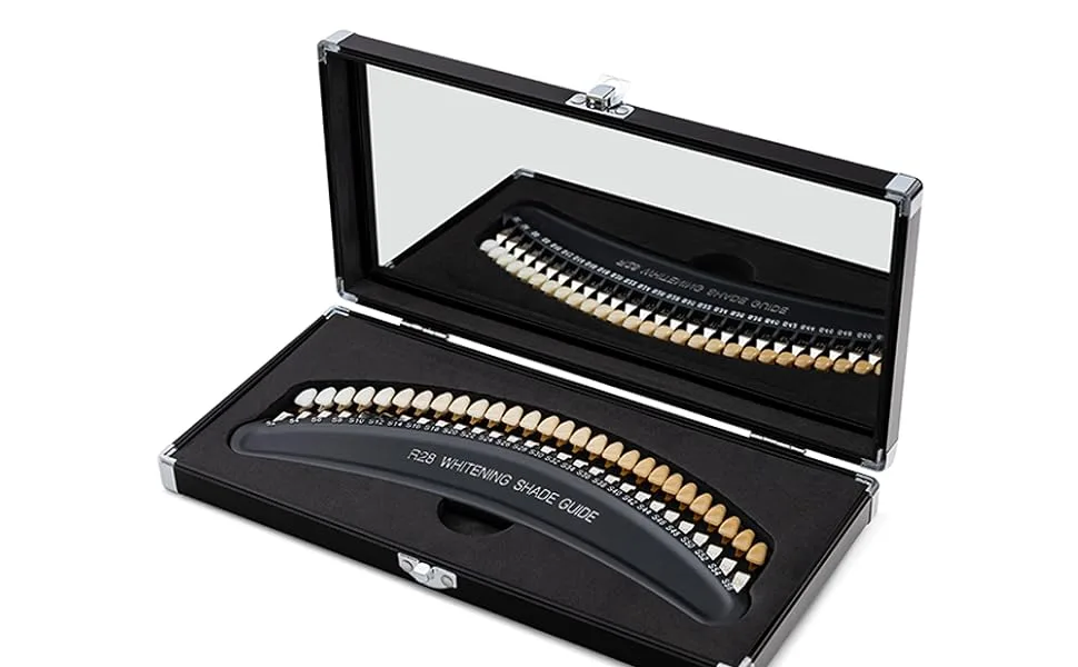 Professional 3D R-28 Dental Tooth Teeth Whitening Shade Guide for Dentist Tracking Teeth Whitening Course Tooth Shade Guide with 28Colors - Teeth shade guide