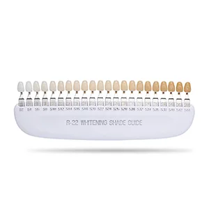Teeth Whitening Shade Guide Professional 3D R-22 Tooth Whitening Shade Chart with 22 Colors - Tooth Bleaching Shade Chart - digital teeth whitening shade guide