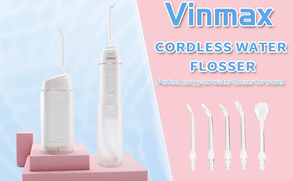Water Flosser Vinmax Portable Cordless White - water flosser