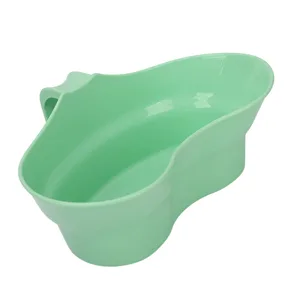 Asixxsix Vomit Basin Cup 880ml Plastic Oral Care Basin Cup Portable Bed Mouthwash Cup Dental Emesis Tray with Single Handle for Elderly Bedridden Multiple Uses - 1411230232611-2