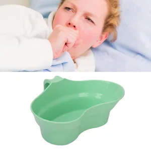 Asixxsix Vomit Basin Cup 880ml Plastic Oral Care Basin Cup Portable Bed Mouthwash Cup Dental Emesis Tray with Single Handle for Elderly Bedridden Multiple Uses - product information 3