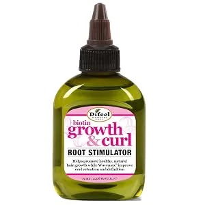 Difeel Biotin Pro-Growth Root Stimulator 2.5 oz -Deep Treatment for Hair Growth and Damaged Curly Hair Unisex Adult - Growth & Curl Root Stimulator