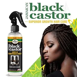 Difeel Superior Growth Jamaican Black Castor Conditioner 33.8 oz. - Sulfate Free Conditioner made with Natural Ingredients - Difeel Jamaican Black Castor Leave-in Conditioning Spray