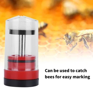 Queen Bee Catcher Durablity Health Plastic Light Weight Queen Bee Marking Bottle for Marking Queen Bees - 3111210274011-3
