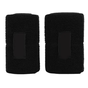 Elastic Bandage Excellent Flexibility 2 Pieces Elastic Bandage Tape Tear Resistance Improves Varicose Veins for Sports Sprains (Black) - product information 2