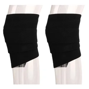 Elastic Bandage Excellent Flexibility 2 Pieces Elastic Bandage Tape Tear Resistance Improves Varicose Veins for Sports Sprains (Black) - product information 3