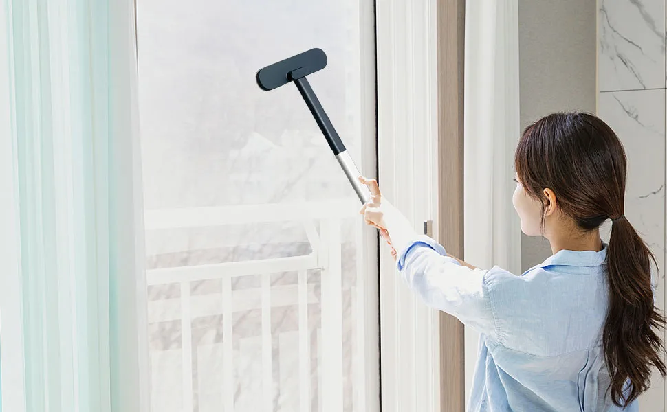 Window Screen Cleaner Brush Mesh Screen Lint Brush Window Screen Cleaning Brush Washing Equipment Multifunctional Cleaning Brush(Blue) - Window Screen Cleaner Brush