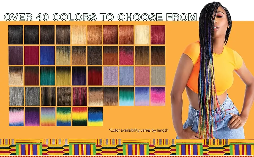 Sensationnel Synthetic X-Pression 100% Kanekalon - 2X Pre-Stretched Braid 48" (SM1B/33) - Colors