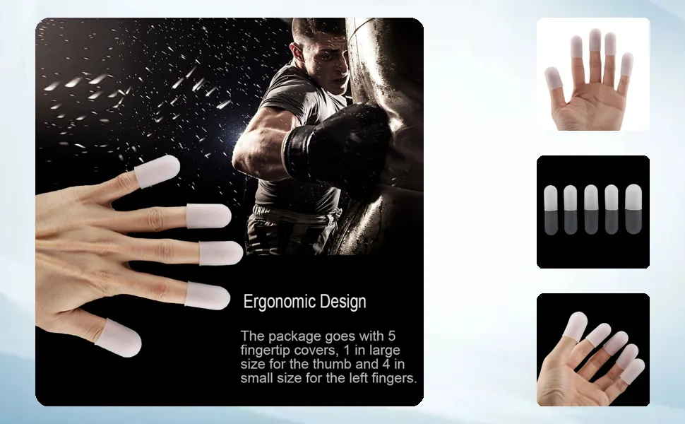 Silicone Finger Cots Barbecue Fingertip Artifact Fingertip Protector Portable Ergonomic Design for Heating - JY14700-1