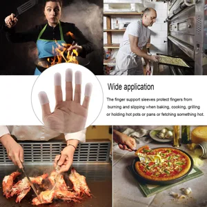 Silicone Finger Cots Barbecue Fingertip Artifact Fingertip Protector Portable Ergonomic Design for Heating - JY14700-2