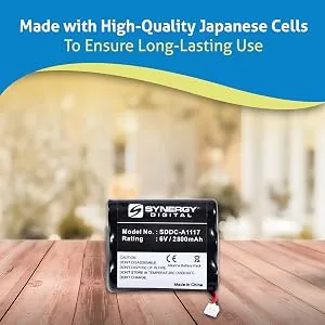 Synergy Digital Door Lock Battery Compatible with Interstate ADRY0068 Replacement (Alkaline 6V 2800 mAh) Ultra High Capacity Replacement for Saflok A28310 Battery - product information 5