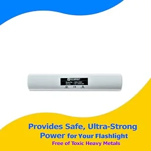 Synergy Digital Flashlight Battery Works with Streamlight SL20 Flashlight (Ni-CD 6V 2500 mAh) Ultra High Capacity Battery - ddddd