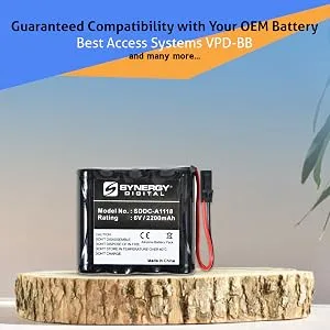 Synergy Digital Replacement Battery Works with Interstate ADRY0092 Replacement (Alkaline 6V 2200 mAh) Ultra Hi-Capacity Compatible with Best Access Systems VPD-BB Battery - product information 3
