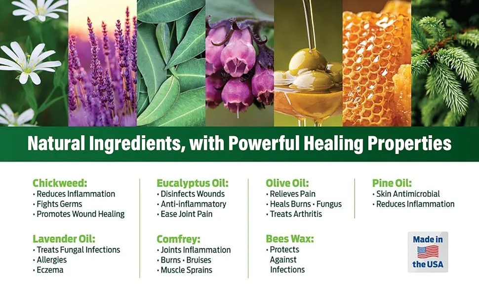 OWELL NATURALS Drawing Salve Ointment 1oz ingrown Hair Boil Splinter Remover Bug Spider Bites bee Sting Mosquito bite Itch Poison Ivy - czcsdc