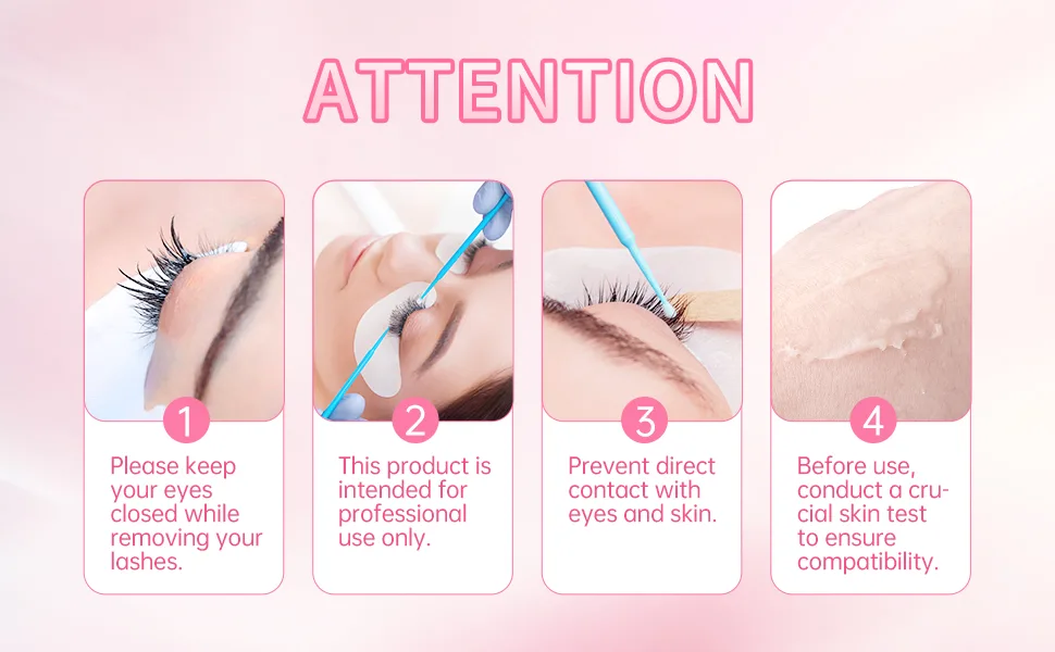 Beauty7 Eyelash Extensions Remover Cream Safe Adhesive Bonder Eyelashes Glue Remover Fast Dissolution Low Irritation Eyelash Extension Supplies Grape 5g - product information 6