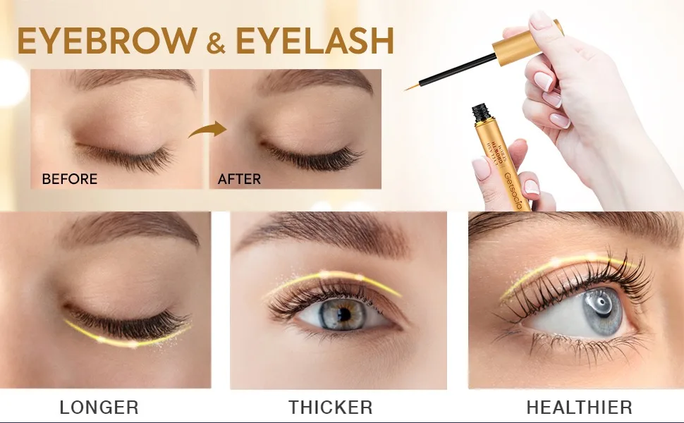Getsocio Eyelash Growth Serum: Lash Enhancing Serum with Advanced Formula to Boost Longer Fuller and Thicker Luscious Lashes - Eyelash Serum